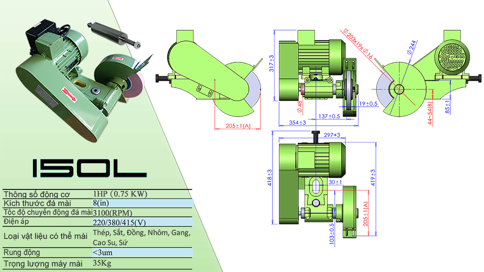 JH-150L máy mài