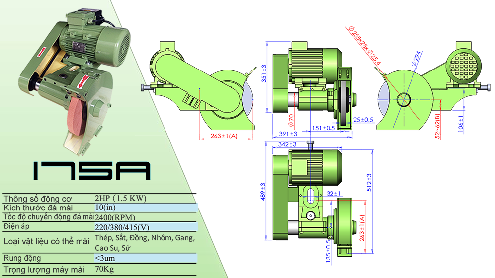 JH-175A máy mài